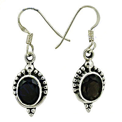 925 Silver Black Onyx Oval Earrings for Women | Gift Jewelry