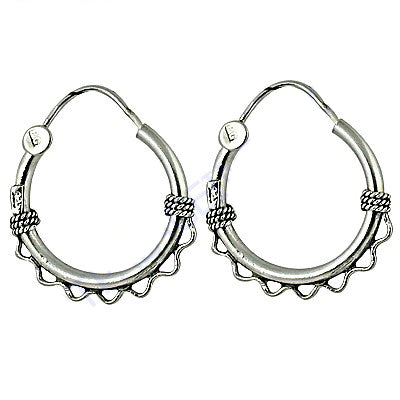 925 Sterling Silver Hoop Earrings for Women | Daily Wear
