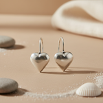 Load image into Gallery viewer, 925 Silver Heart Drop Earrings for Women | Dangle Jewelry
