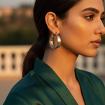 Load image into Gallery viewer, Silver Hoop Earrings for Women | Daily Wear Jewelry Gift
