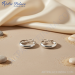 Load image into Gallery viewer, Silver Hoop Earrings for Women | Daily Wear Jewelry Gift
