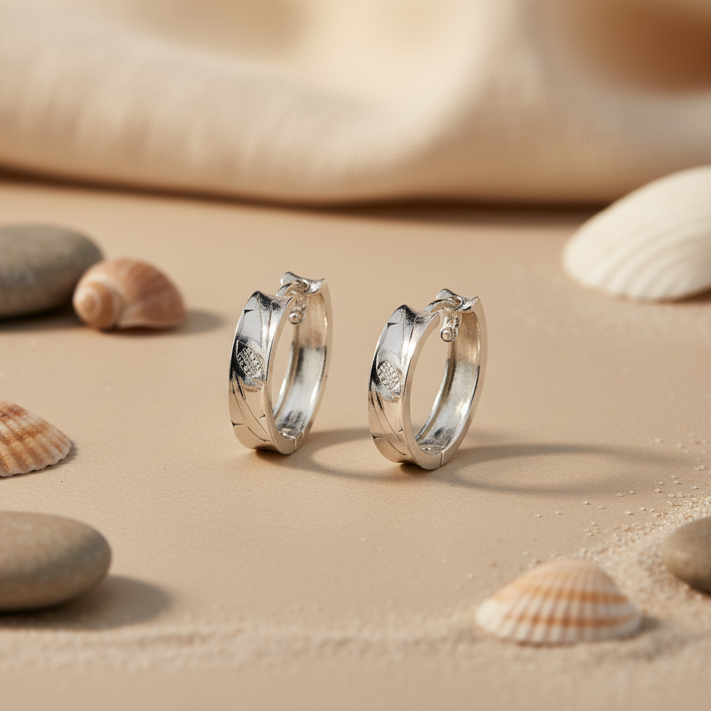 Silver Hoop Earrings for Women | Daily Wear Jewelry
