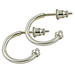 Load image into Gallery viewer, Silver Hoop Earrings for Women | Daily Wear Jewelry
