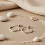 Load image into Gallery viewer, Silver Hoop Earrings for Women | Daily Wear Jewelry
