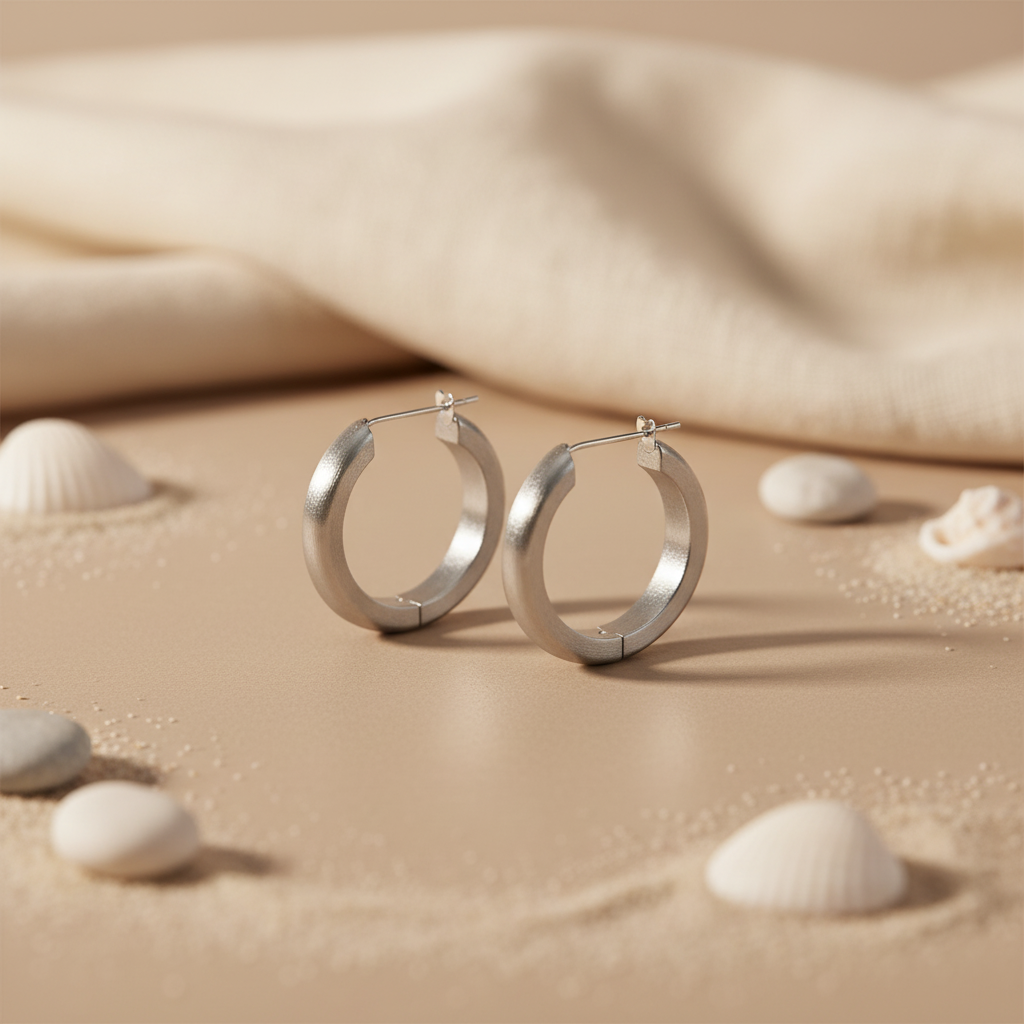 925 Silver Hoop Earrings for Women | Simple Daily Wear Jewelry