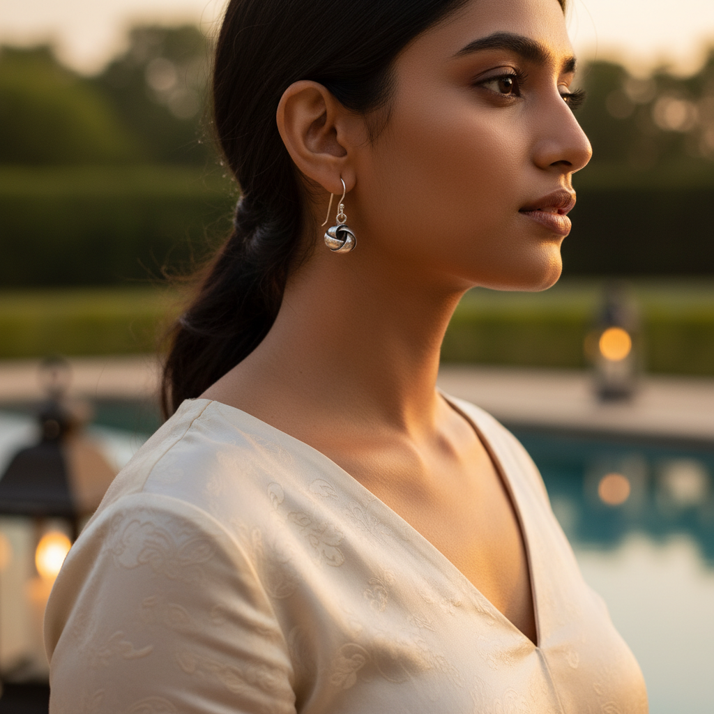 925 Sterling Silver Knot Earrings for Women | Dainty Jewelry