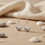 Load image into Gallery viewer, 925 Silver Teardrop Earrings for Women | Dangle Earrings Gift
