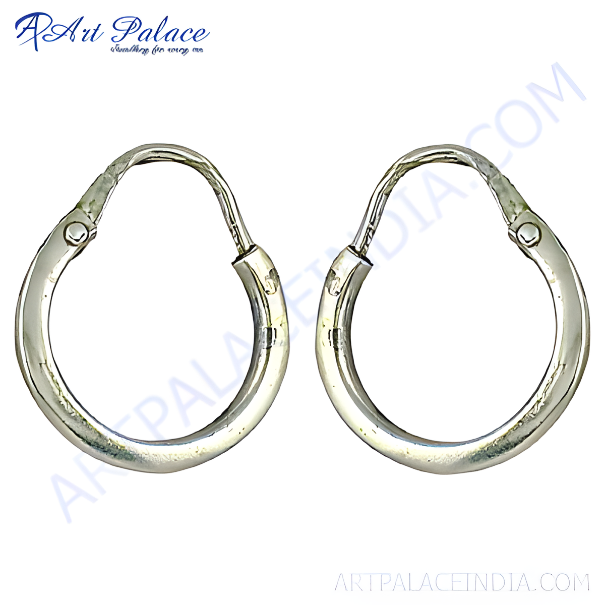 Silver hoop earrings, simple and elegant design, perfect for women, made with quality materials