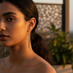 Load image into Gallery viewer, Silver Dangle Earrings for Women | Chic Minimalist Jewelry
