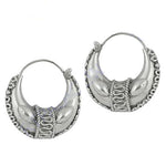 Load image into Gallery viewer, 925 Silver Crescent Hoop Earrings | Statement Jewelry for Women
