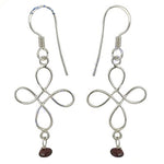 Load image into Gallery viewer, 925 Silver Cross Drop Earrings for Women | Dangle Earrings
