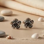 Load image into Gallery viewer, 925 Silver Rose Flower Stud Earrings | Women's Jewelry Gift
