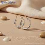 Load image into Gallery viewer, Silver Hoop Earrings for Women | Daily Wear Jewelry
