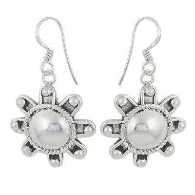 925 Silver Sunburst Earrings for Women | Dangle Earrings