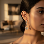 Load image into Gallery viewer, 925 Silver Teardrop Earrings for Women | Daily Wear Jewelry
