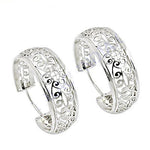 Load image into Gallery viewer, 925 Silver Filigree Hoop Earrings for Women | Daily Wear Gift
