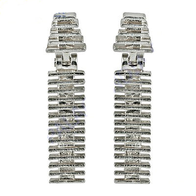Silver Geometric Drop Earrings for Women | Modern Jewelry