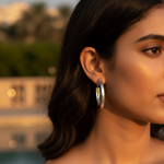 Load image into Gallery viewer, 925 Sterling Silver Hoop Earrings for Women | Daily Wear

