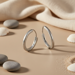 Load image into Gallery viewer, 925 Sterling Silver Hoop Earrings for Women | Daily Wear
