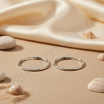 Load image into Gallery viewer, Silver Hoop Earrings for Women | Daily Wear | Gift
