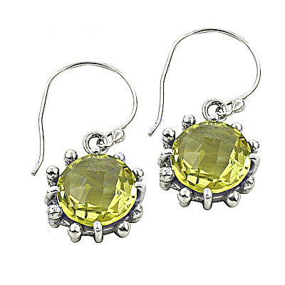 925 Silver Citrine Gemstone Earrings | Women's Jewelry Gift