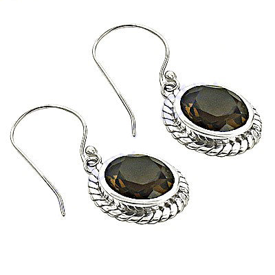 925 Silver Smoky Quartz Earrings for Women | Dangle Jewelry