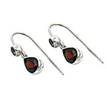 Load image into Gallery viewer, 925 Silver Garnet Teardrop Earrings for Women | Gemstone Jewelry
