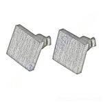 Load image into Gallery viewer, Silver Square Stud Earrings for Women | Minimalist Jewelry
