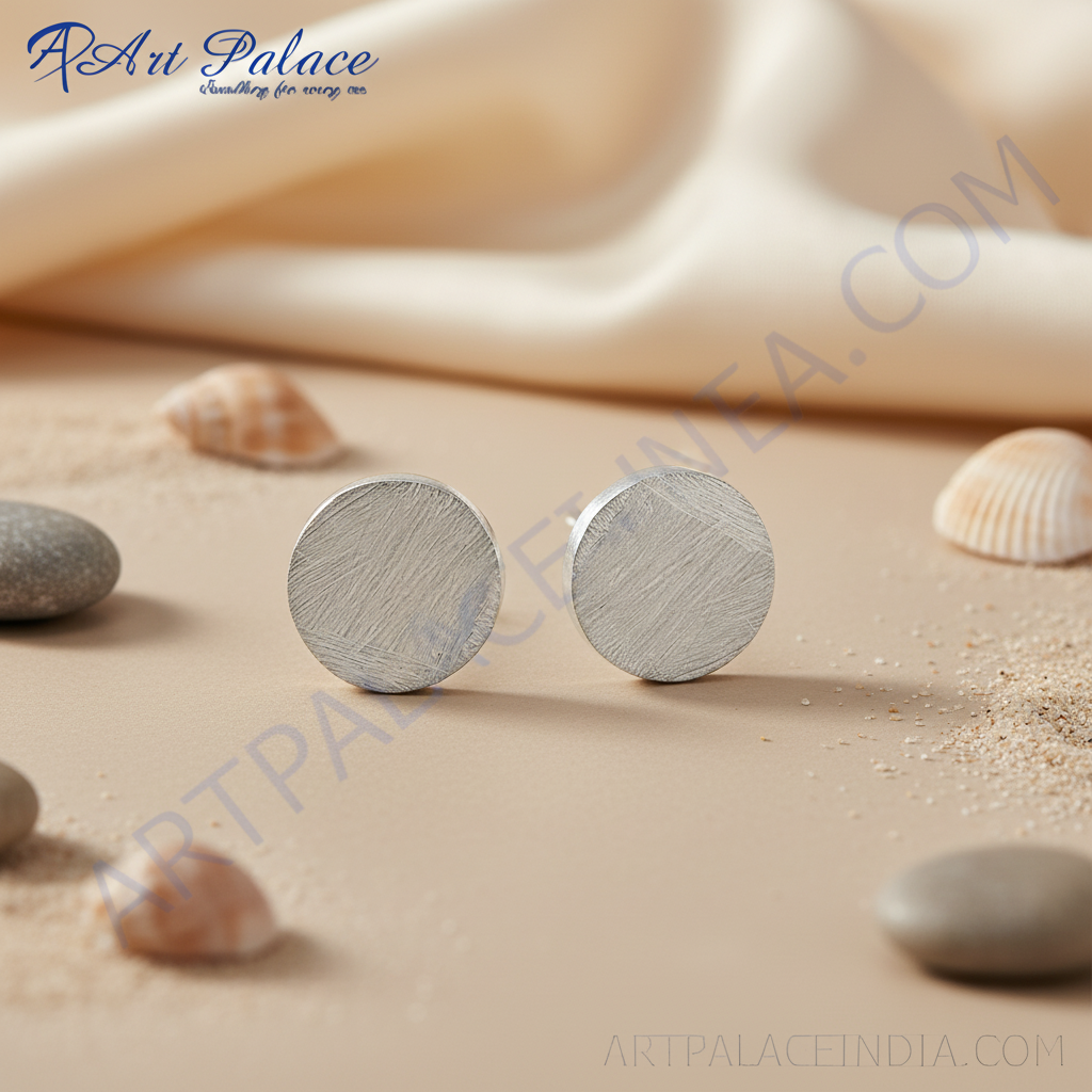 Silver Stud Earrings for Women | Daily Wear Minimalist Jewelry