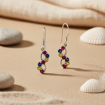 Load image into Gallery viewer, 925 Silver Gemstone Drop Earrings for Women | Colorful Jewelry
