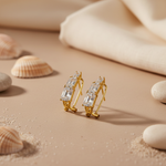 Load image into Gallery viewer, gold plating Cubic Zirconia Ear Climbers | Women's Fashion Jewelry
