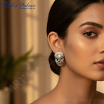 Load image into Gallery viewer, Silver Oval Cut Cubic Zirconia Earrings for Women | Elegant Jewelry
