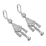 Load image into Gallery viewer, 925 Silver Cubic Zirconia Dangle Earrings for Women | Gift
