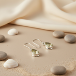 Load image into Gallery viewer, 925 Silver Green Amethyst Teardrop Earrings for Women
