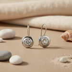 Load image into Gallery viewer, 925 Silver Round Cubic Zirconia Earrings for Women | Gift
