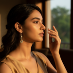 Load image into Gallery viewer, 925 Silver Citrine &amp; Pearl Drop Earrings for Women | Gift

