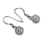 Load image into Gallery viewer, 925 Silver Cubic Zirconia Ball Drop Earrings | For Women
