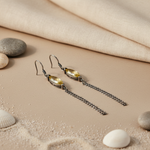Load image into Gallery viewer, 925 Silver Citrine Drop Earrings for Women | Dangle Earrings
