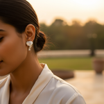 Load image into Gallery viewer, Silver Heart-Shaped Stud Earrings | Cubic Zirconia | For Women
