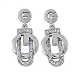 Load image into Gallery viewer, Silver Crystal Drop Earrings for Women | Fashion Jewelry
