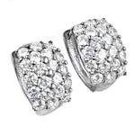 Load image into Gallery viewer, 925 Silver Cubic Zirconia Hoop Earrings for Women | Daily Wear
