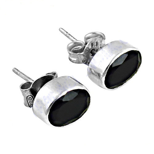 925 Silver Black Onyx Stud Earrings for Women | Gift Jewelry
