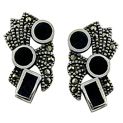 925 Silver Black Onyx Earrings | Women's Fashion Jewelry