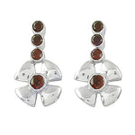Load image into Gallery viewer, 925 Silver Garnet Drop Earrings for Women | Dangle Earrings

