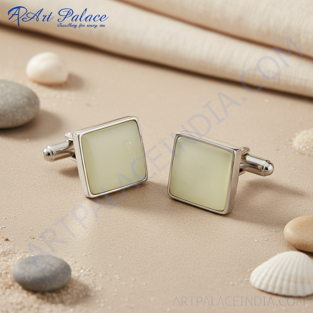 Silver Square Cufflinks | Men's Formal Wear | Gift