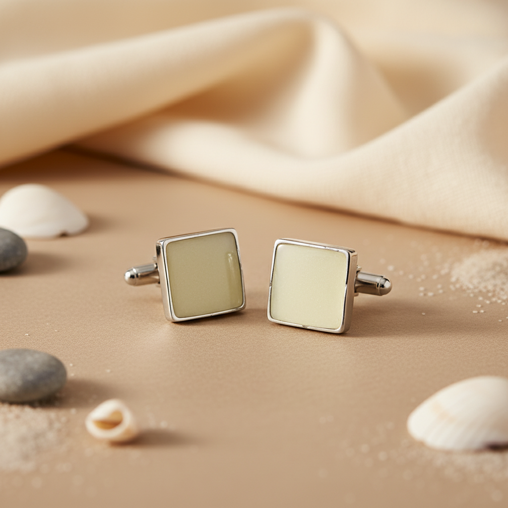Silver Square Cufflinks | Men's Formal Wear | Gift