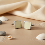 Load image into Gallery viewer, Silver Square Cufflinks | Men's Formal Wear | Gift

