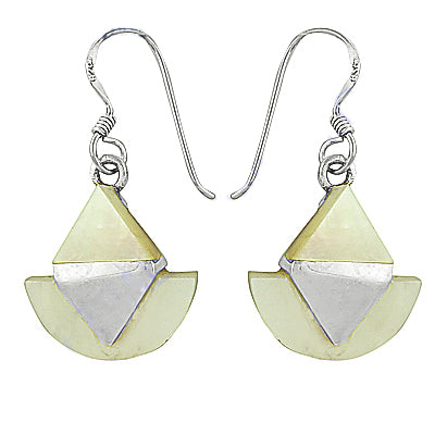 Silver Geometric Drop Earrings for Women | Fashion Jewelry