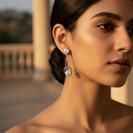 Load image into Gallery viewer, Silver Cubic Zirconia Drop Earrings for Women | Dangle Jewelry
