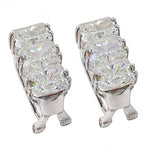 Load image into Gallery viewer, Silver Cubic Zirconia Earrings for Women | Dazzling Jewelry

